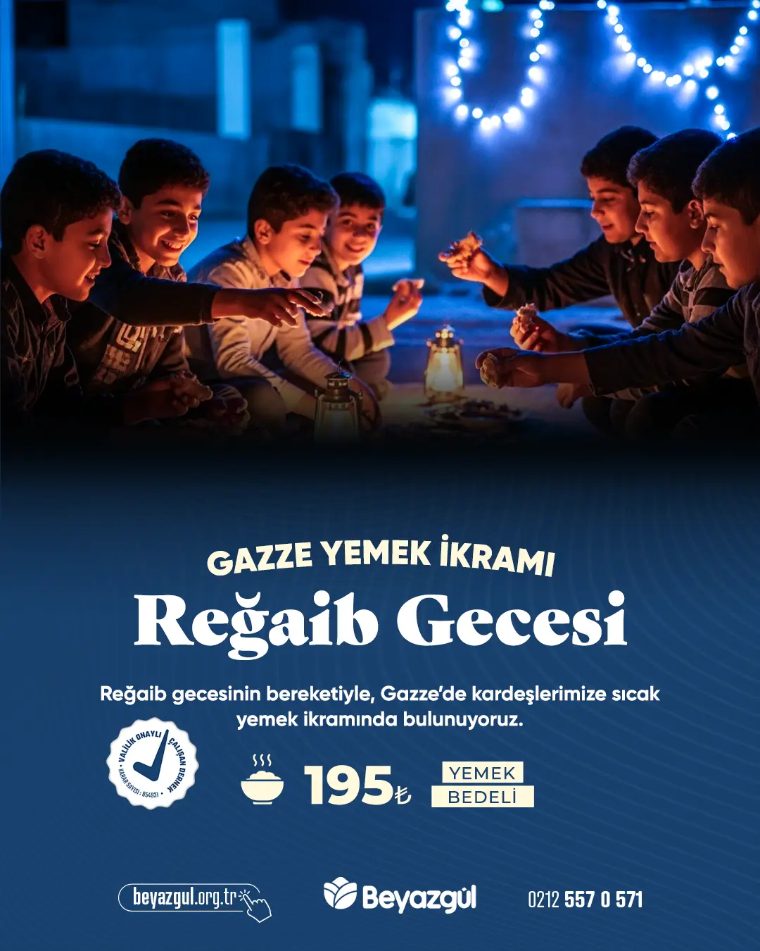 Gazze Regaip Kandili Bağışı